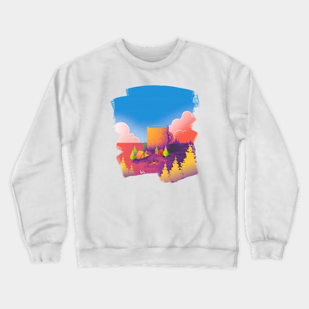 Coffee and campsite Crewneck Sweatshirt by Alsiqcreativeart